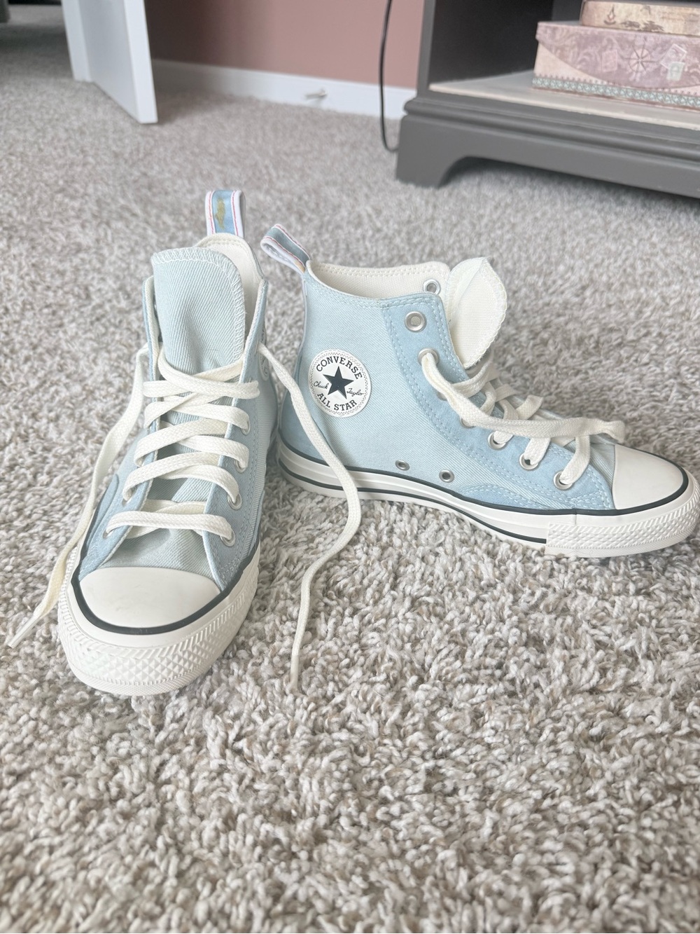 Converse All Star High Top Sneakers - Light Blue